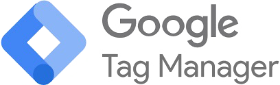 Google Tag Manager logo for marketing and analytics tag management.