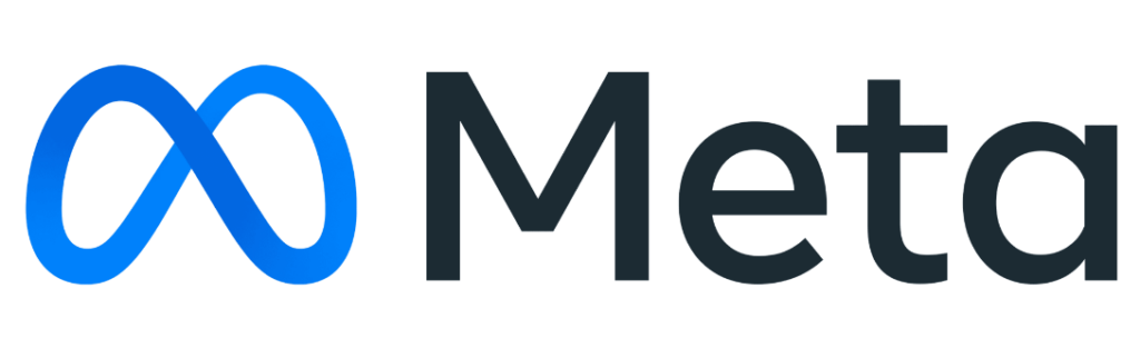 Meta advertising platform logo for B2B lead generation and brand awareness.